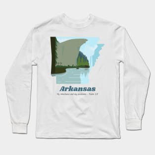 USA State of Arkansas Psalm 2:8 - My Inheritance and possession Long Sleeve T-Shirt